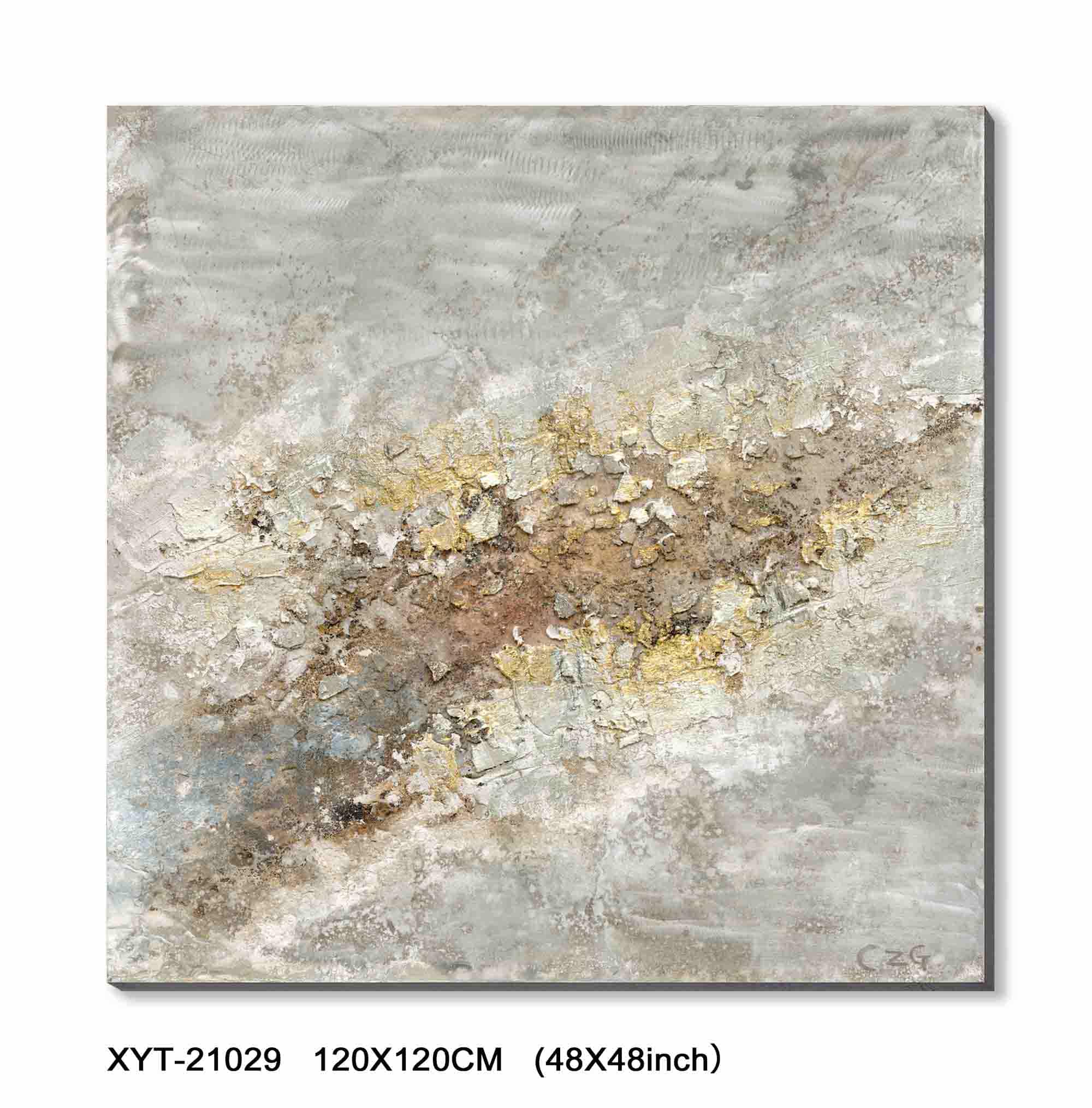 CANVAS PAINTING ABSTRACT KHAKI - Dunn's Electrical